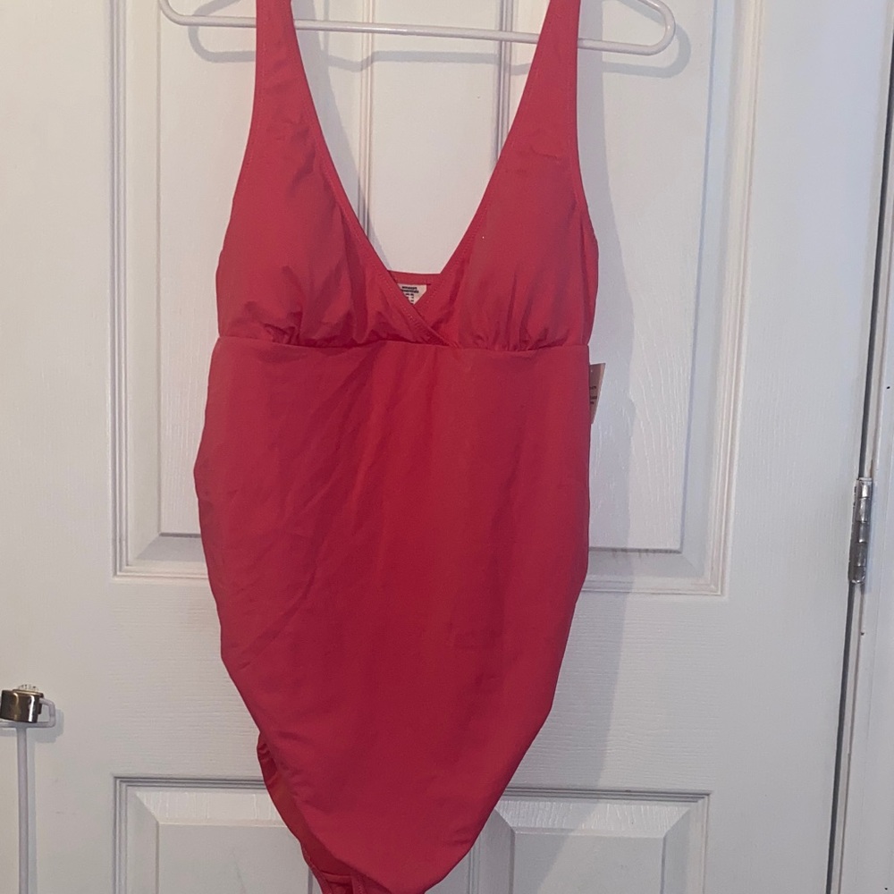 One-Piece Swimsuit - Classic V-Neck